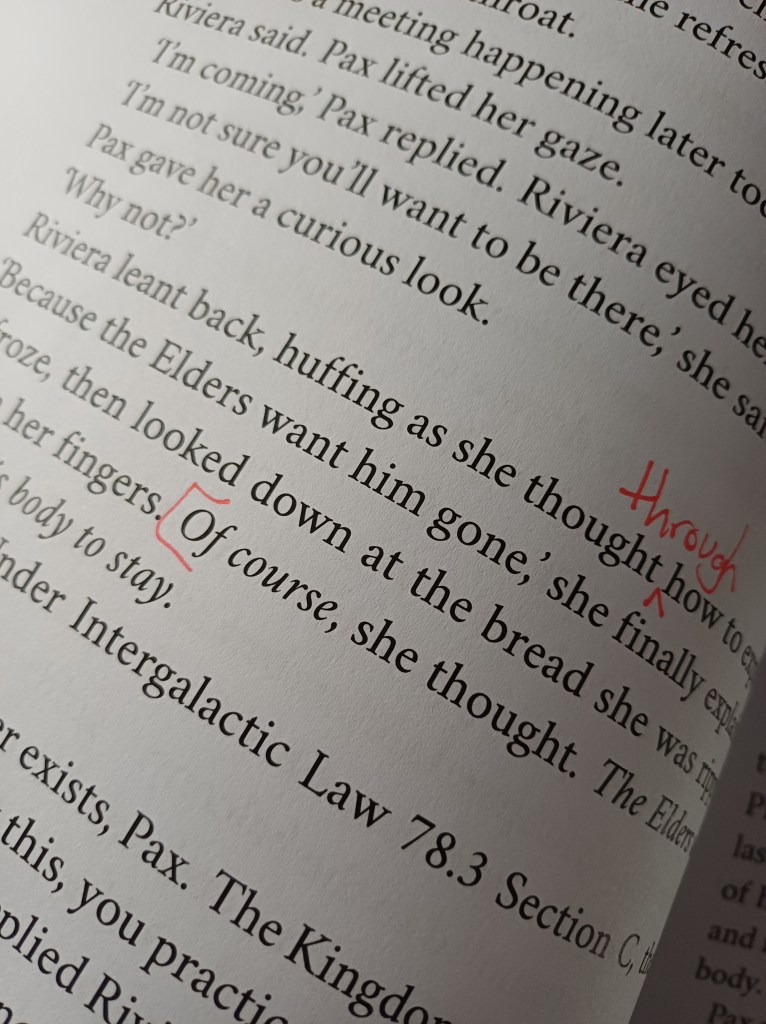 jess knaus fantasy and scifi author draft 7 of debut novel